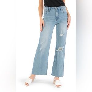 KUT from the Kloth high waist flare leg jeans